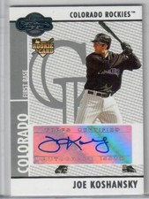 2008 Topps Co-Signers - Rookie Autograph Joe Koshansky #103 (AU, RC) A866