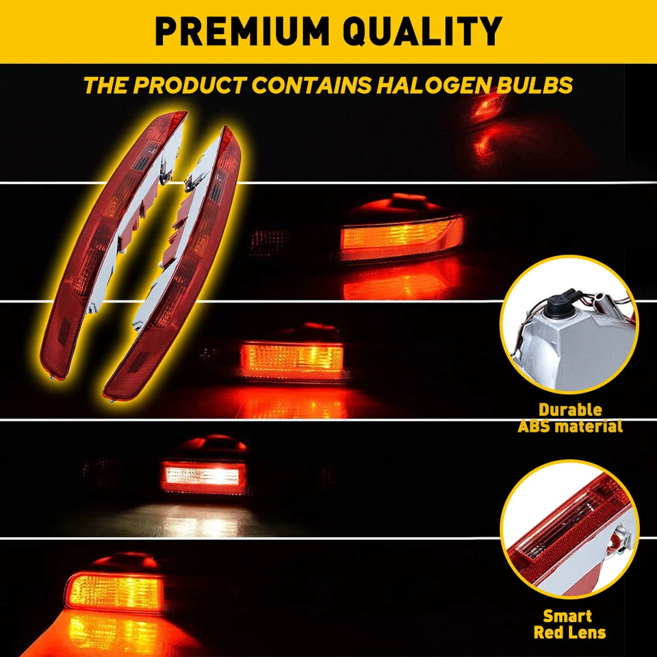 Parachoques trasero luz trasera inferior lámpara de freno para Audi Q5 2009-2017 SQ5 2014-2017 Foto 4 de 4