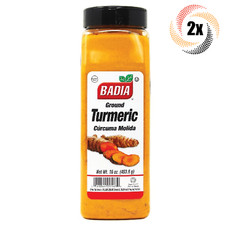 2x Pints Badia Ground Turmeric Seasoning 2LBS Gluten Free Curcuma Molida
