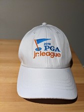 PGA 2018 Jr League White Adjustable Youth Baseball Ball Cap Hat