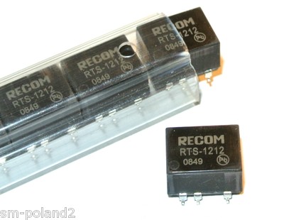 RTS-1212 RECOM Isolierter DC/DC-Wandler 2W DC/DC 1kV 12Vin 12Vout [MENGE = 1 Stück]