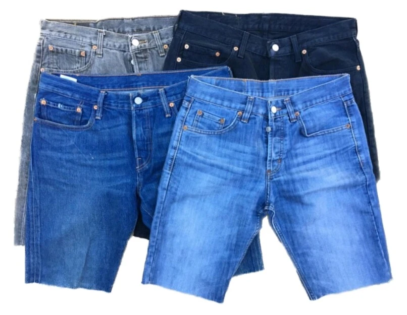 LEVI`S 501 CUT OFF DENIM SHORTS MEN`S GRADE A W30 W31 W32 W33 W34 W35 W36 W38