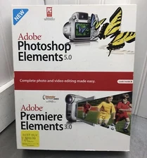 Adobe Photoshop Elements 5.0 & Premiere Elements 3.0 New & Sealed
