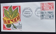 Enveloppe Premier Jour 1965 Oblitéré Paris Europa CEPT N° 1455/1456 FDC