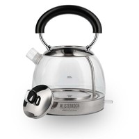 Kessel Wasserkocher Glas 1,7 Liter | Bpa-Frei, 360° Sockel, Kabellos | 2200 Watt