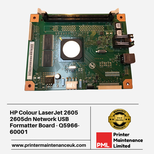 HP Color LaserJet 2605 2605dn Netzwerk USB Formatatter Board - Q5966-6000