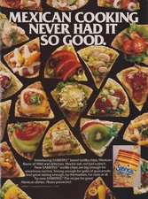 Sabritas Mild Corn Tortilla Chips Vintage 1983 Magazine Print Ad Page Frito-Lay