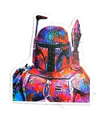 Disney Star Wars BOBA FETT Lucasfilm Anime Manga Water Resistant Sticker