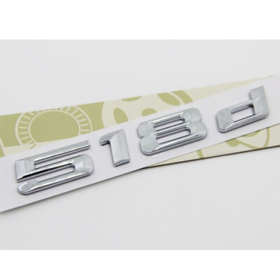 518d Emblem Badge Auto Aufkleber Chrom Schriftzug Car Sticker 518 d NEW