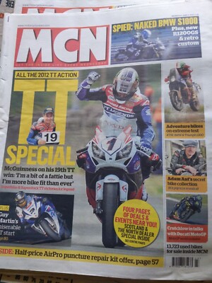 Motor Cycle News Paper IOM Manx TT & MGP 6 June 2012