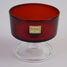LUMINARC - SEKTSCHALEN - ROT - FRANKREICH - 70er Jahre