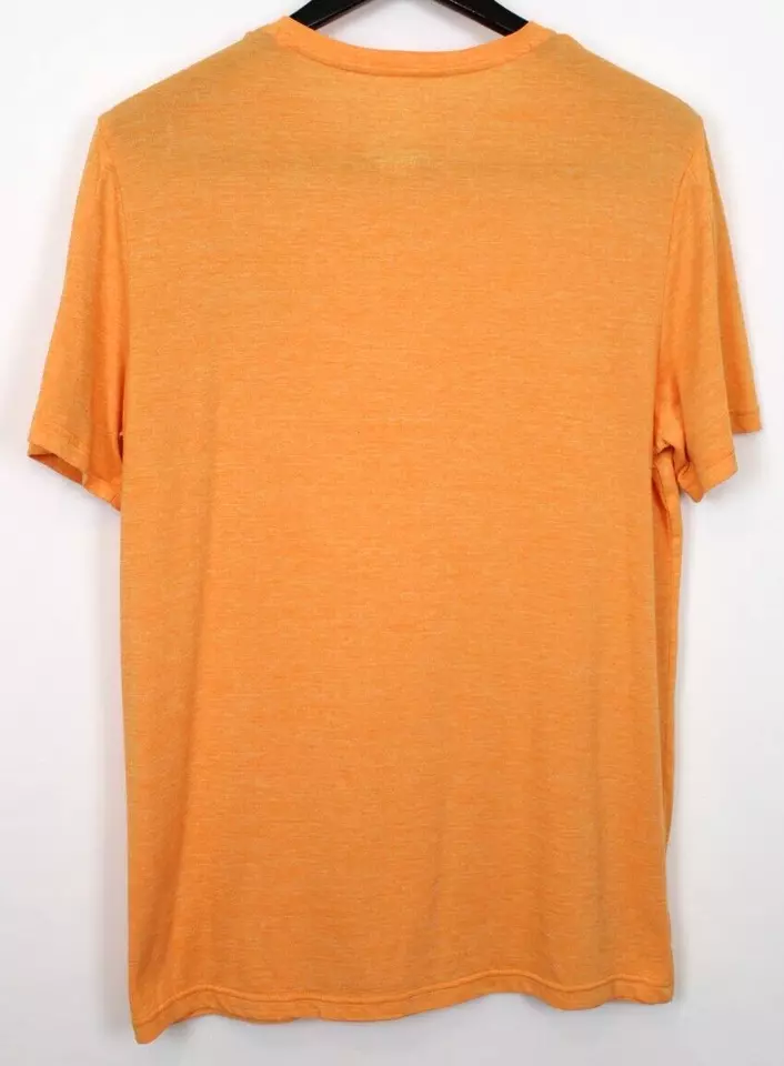 Camiseta pulóver REEBOK talla L para hombre manga corta cuello redondo naranja Foto 2 de 4
