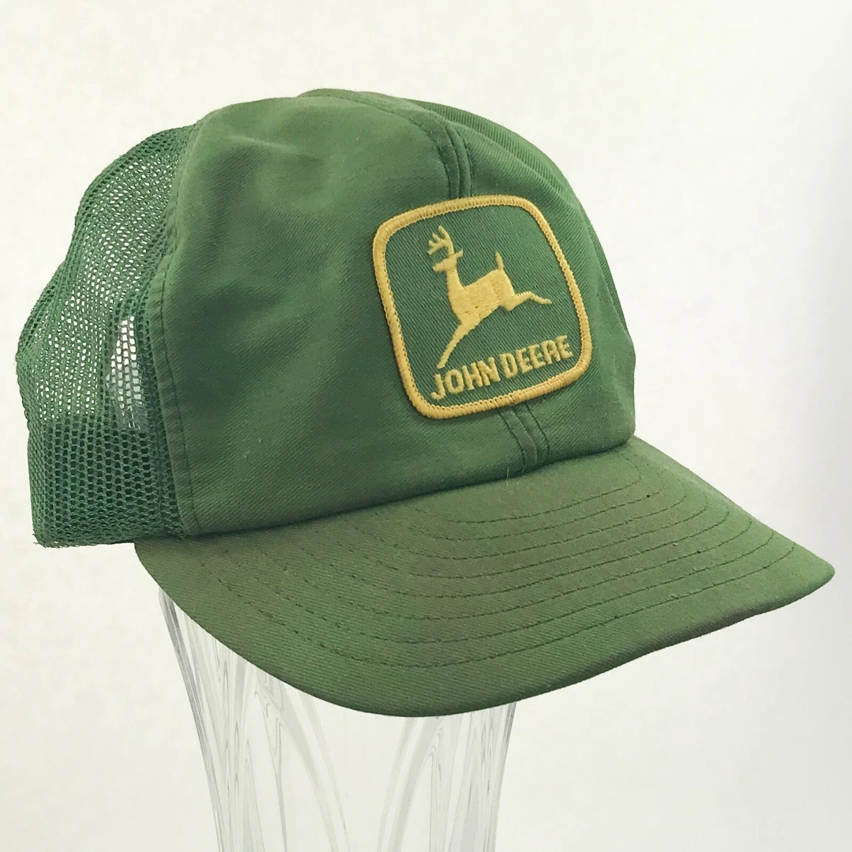 Vintage John Deere Mesh Snap Back Truckers Cap Hat Farming Hat 