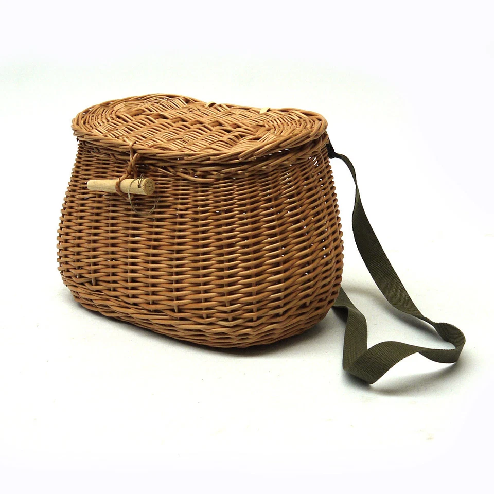 PRESTIGE WICKER Hand Made Wicker Fishing Creel No Chemicals