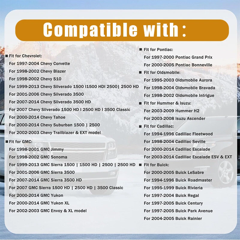 2PCS HVAC Heater Air Blend Door Actuator for Chevy Silverado GMC Sierra 604-106 - Image 3 of 4