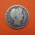 1908-O BARBER Half Dollar Average Circ Cond - Full Rims