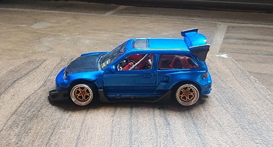 Custom Hotwheels Honda Civic Ef carrocería ancha Foto 3 de 4