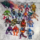 Vintage masters of the universe lot 18 figures He-Man skeleton Mattel W/ Weapons