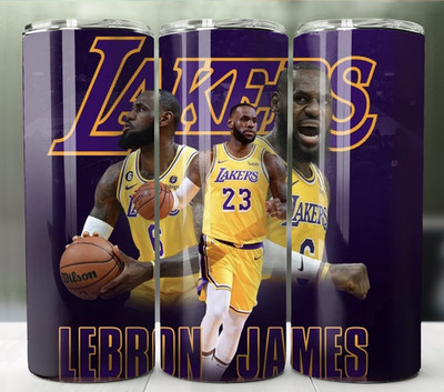 20oz Stainless Steel Tumbler   Basketball Legend Inspired Sports Design Bron
