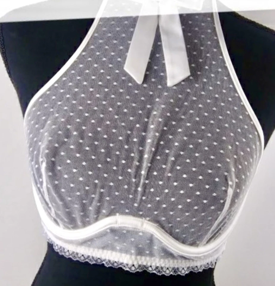 VICTORIA'S SECRET DREAM ANGELS MEDIUM WHITE EMBELLISHED UNLINED BRALETTE BRA NWT - Image 4 of 4