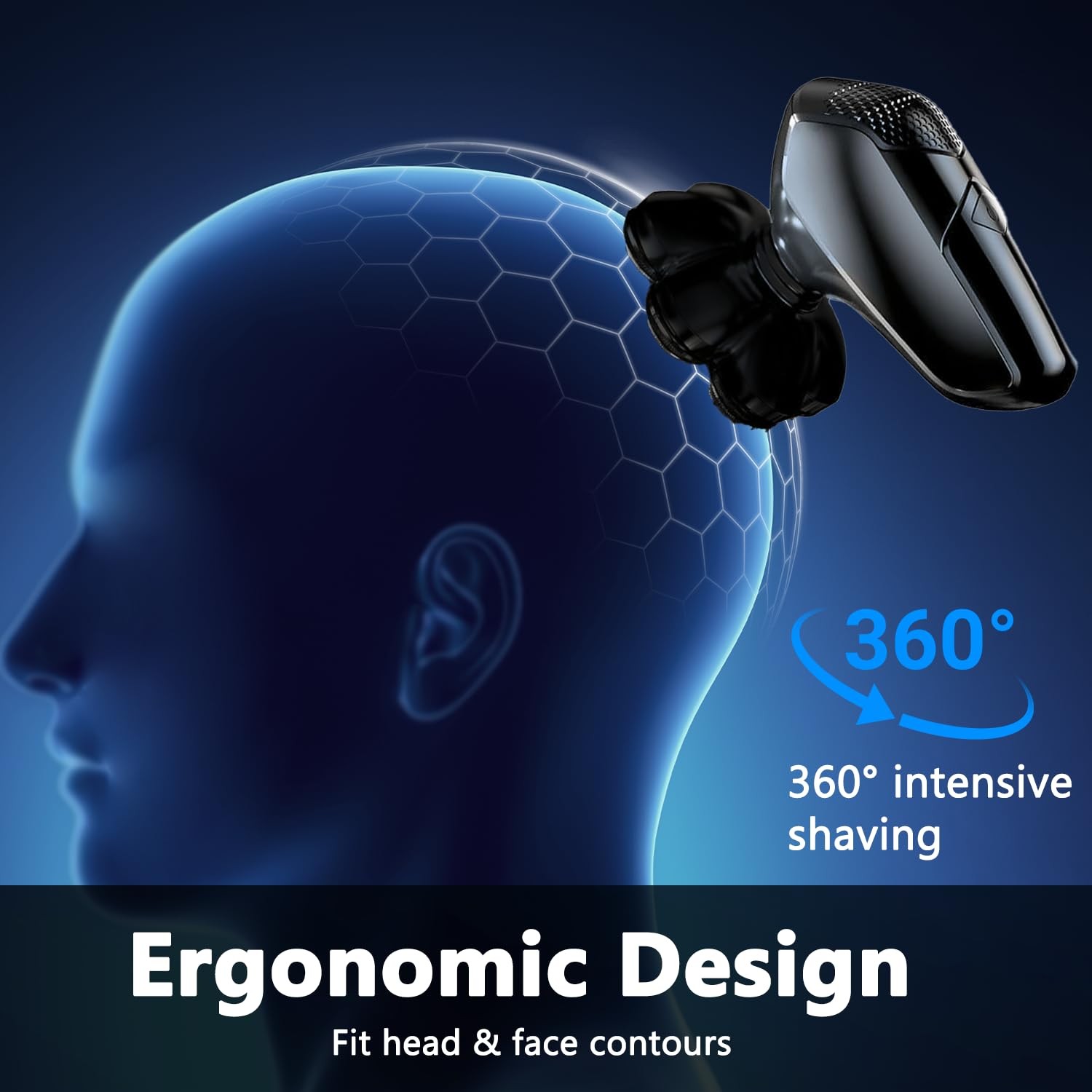 Magnetic 7D Head Shaver Replacement for Bald Men, Universal 7 Blades... 
