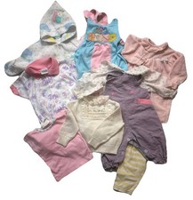 True Vtg Baby Girl Clothes Size 3-6 Months USA MADE Lot of 9 FREE SHIPPING 2D17
