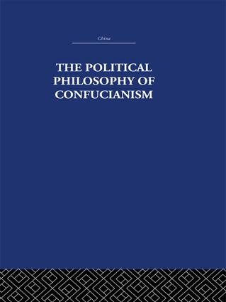 Political Philosophy of Confucianism