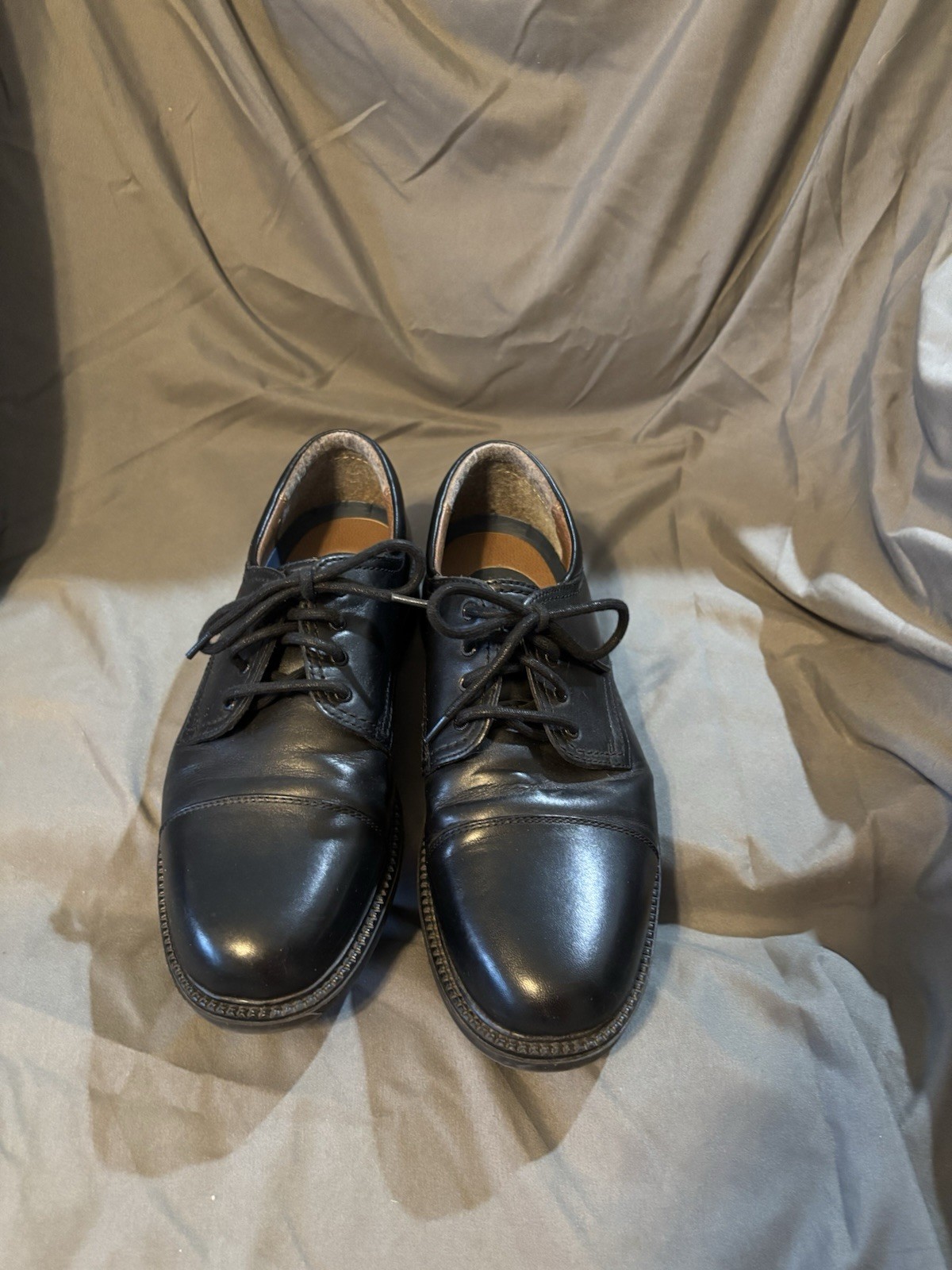 SAOLA Scarpe Dockers da uomo nere Gordon Oxford in pelle con punta a cappuccio #90 2214 taglia 9 M