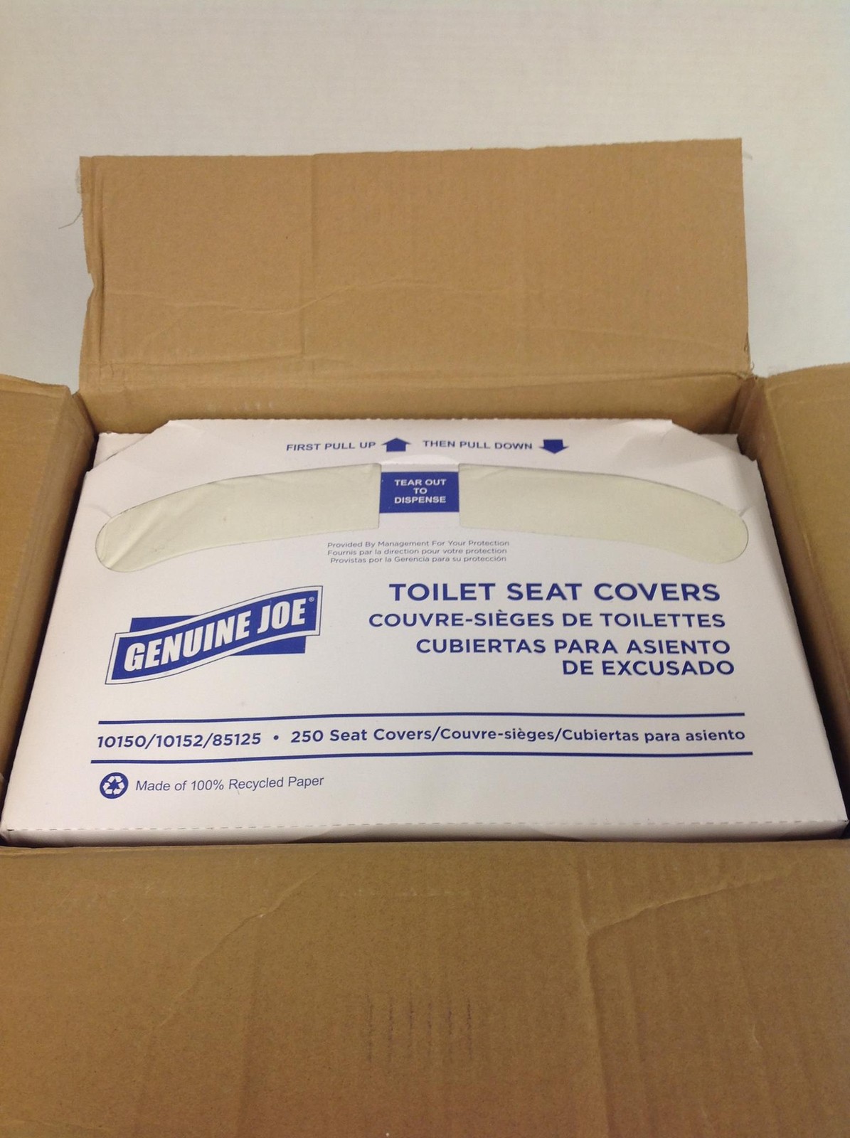 NEW Genuine Joe GJO85125 White Toilet Seat Cove, 5000/Case, FREE SHIPPING