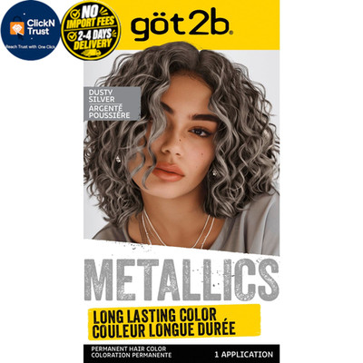 got2b Metallics Permanent Hair Color, M72 4.8 Fl Oz (Pack of 1), Dusty Silver