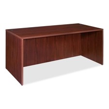 Lorell LLR69371 Rectangular Desk Shell 72"x36" Mahogany