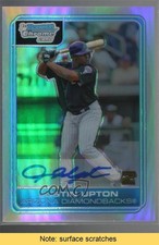 2006 Bowman Chrome Prospects Refractor 488/500 Justin Upton #BC223 Auto READ 1b4