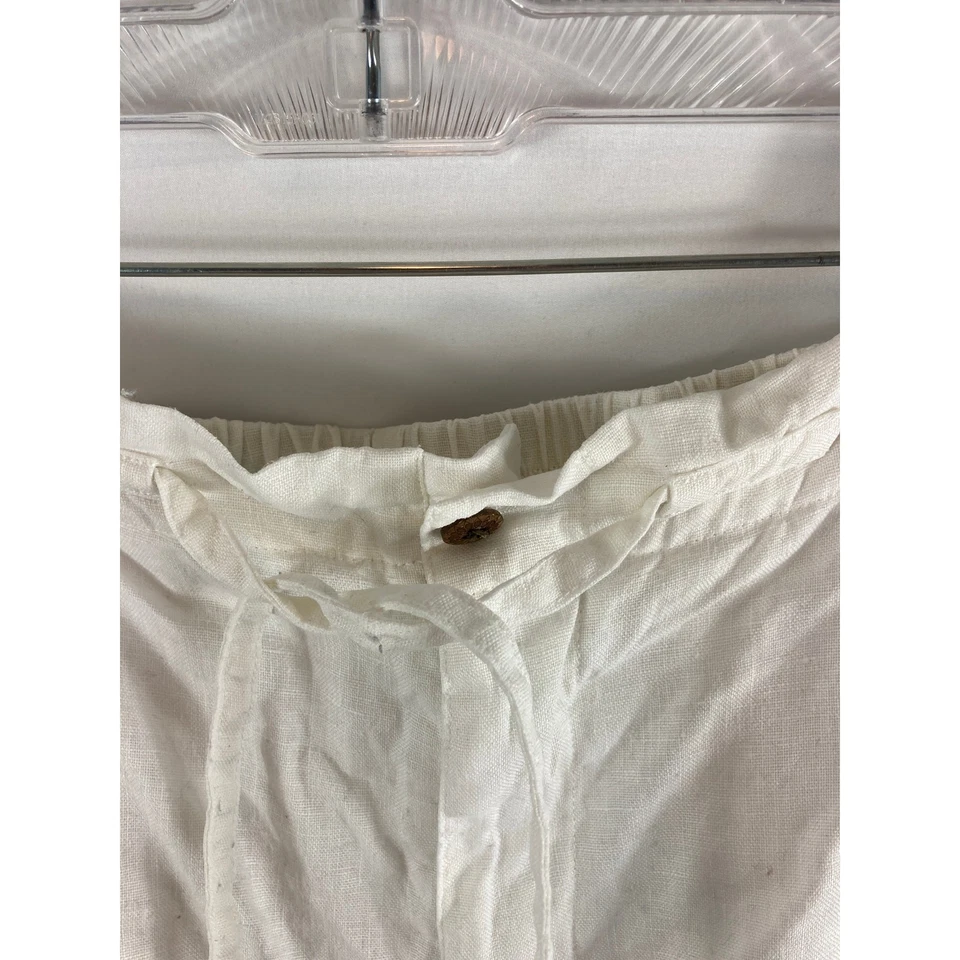 Pantalón de playa Caribbean Joe de lino talla mediana Foto 2 de 4