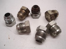 7 Nascar -10an Steel Fitting Block Off Male Flare Plugs Aeroquip Xrp Earls 214 7 Nascar -10an Steel Fitting Block Off Male Flare Plugs Aeroquip Xrp Earls 214