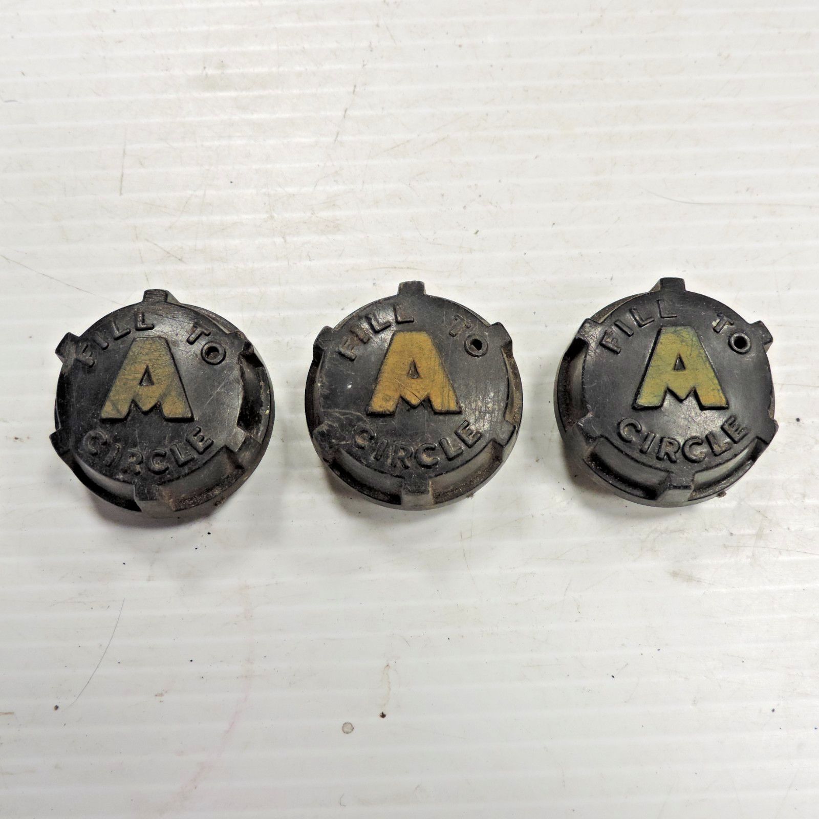 Vintage 6 Volt Battery Caps 1940 1950's Chevrolet Ford MoPar Hot Rod / Rat Rod
