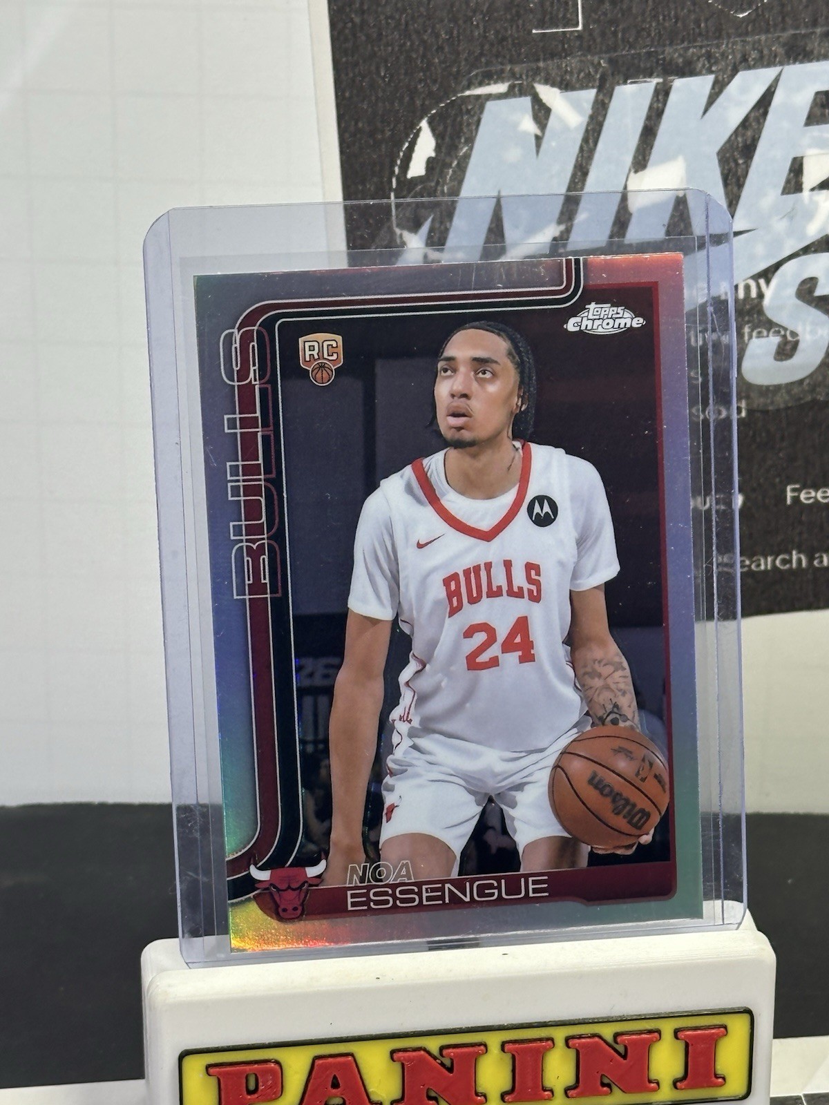 2025-26 Topps Chrome Noa Essengue #262 Silver Refractor Bulls RC 