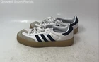 Adidas Womens Samba IG5744 White Black Lace-Up Low Top Sneaker Shoes Size 7