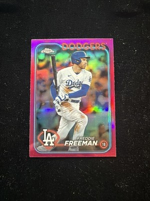 2024 Topps Chrome - Freddie Freeman #4 Pink Refractor
