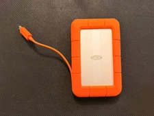 LaCie 1TB Rugged USB 3.0 / Thunderbolt HDD External Storage Hard Drive - Low Use