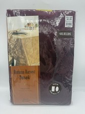 Autumn Harvest Damask Tablecloth By Linens 'N Things 60 x 104 Oblong Rouge