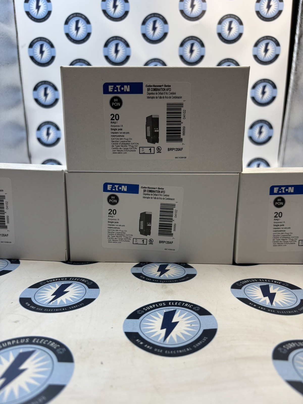 10 EATON BRP120AF 20A AFCI PLUG ON NEUTRAL NEW FREE SAME DAY OF SHIPPING