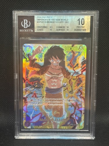 Monkey.D.Luffy graded BGS 10 for sale on eBay