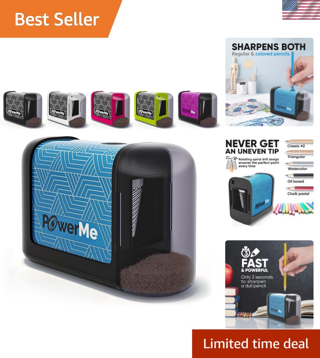 Sharpener For Kids, School, Home, Office - F...