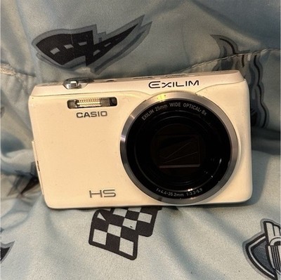 Casio EXILIM HS Series Compact Digital Camera White HDMI