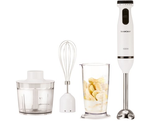 SILVERCREST Stabmixer Pürierstab Set SSMS 600 E6 / SOSMS 600 E6 weiss *B-Ware - Bild 3 von 3