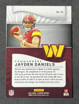 2024 Leaf Prized Jayden Daniels Rookie Card Graded 10 - Washington Commanders LSU Graded Rookie Card 2024 Leaf Prized Jayden Daniels Rookie Card Graded 10 - Washington Commanders LSU Graded Rookie Card
