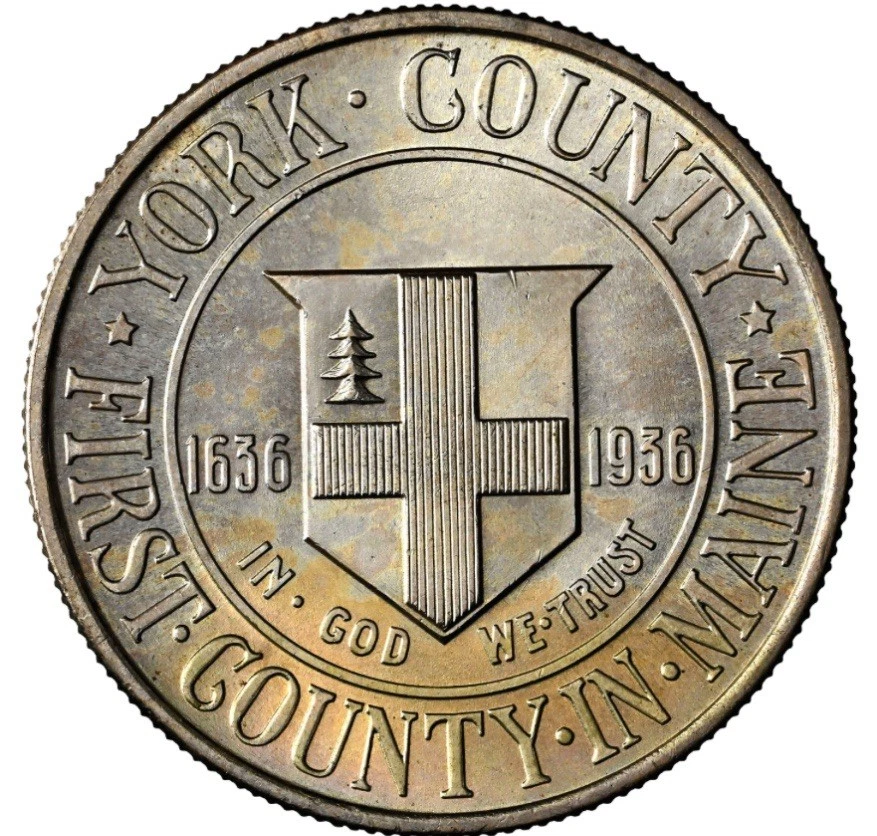 1936-York Commemorative Silver Half Dollar - 50C - PCGS MS 67+ - Superb Gem - Image 3 of 4