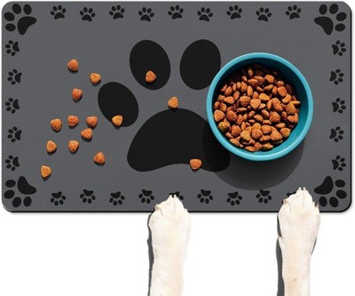 Dog Food Mats for Floor, Absorbent Pet Food Mat - Cat Feeding Mat Quick Dry Dog