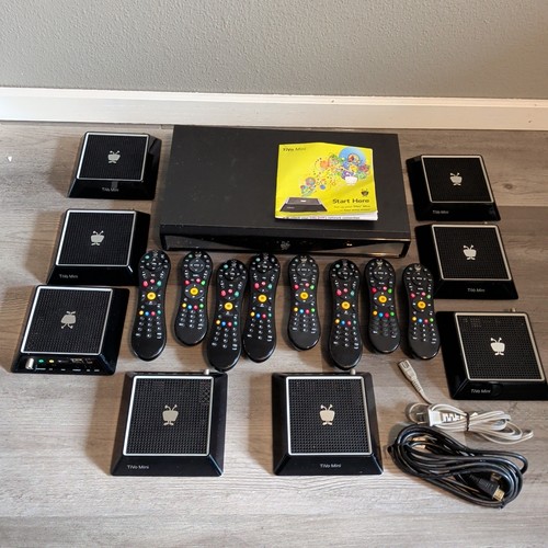 TiVo Roamio Pro 3TB Lifetime All-In Subscription w/ 8 Minis & 8 Remotes (READ)