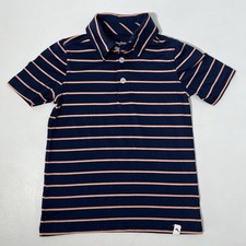 Tommy Bahama Polo Shirt Boys XS 4 Navy Stripe Active Stretch Performance Casual